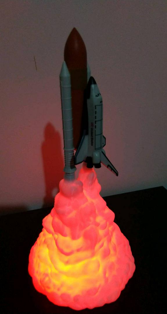 D2 Dropship 3d Print Galaxy Led Night Light Space Shuttle Rocket Lamp  Saturn V For Lovers Usb Charging Switch Control 売れ筋がひ！