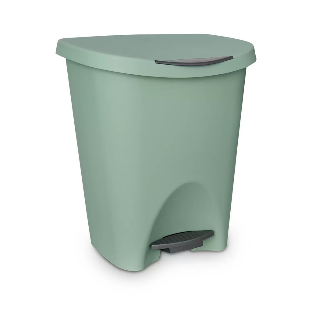 Lixeira com pedal 7,5L verde - 269 - Usual Utilidades