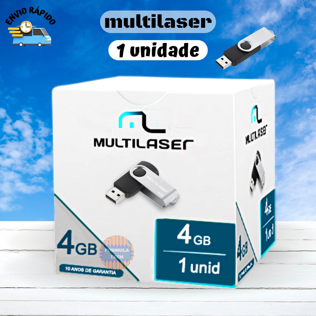 Pen drive 4gb Multilaser Twist PD586 Original