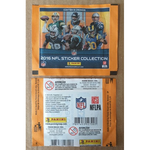 Envelope de Figurinhas - Lacrado - Álbum NFL 2016 - "Cromos" - Panini