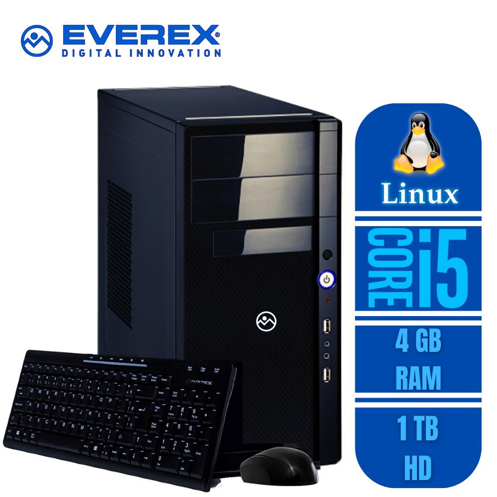 Computador Intel Core i5, 4GB, 1TB HD e Linux + KIT - Everex | Shopee ...
