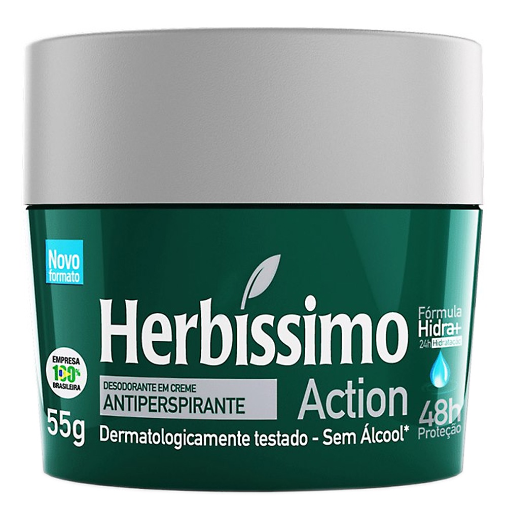 Desodorante Em Creme Herbissimo Action G Shopee Brasil