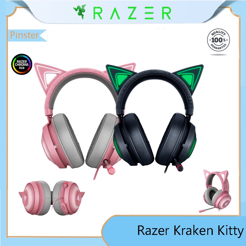 RAZER Kitty Cat Ears Attachable Accessory For Kraken Gaming Headphone