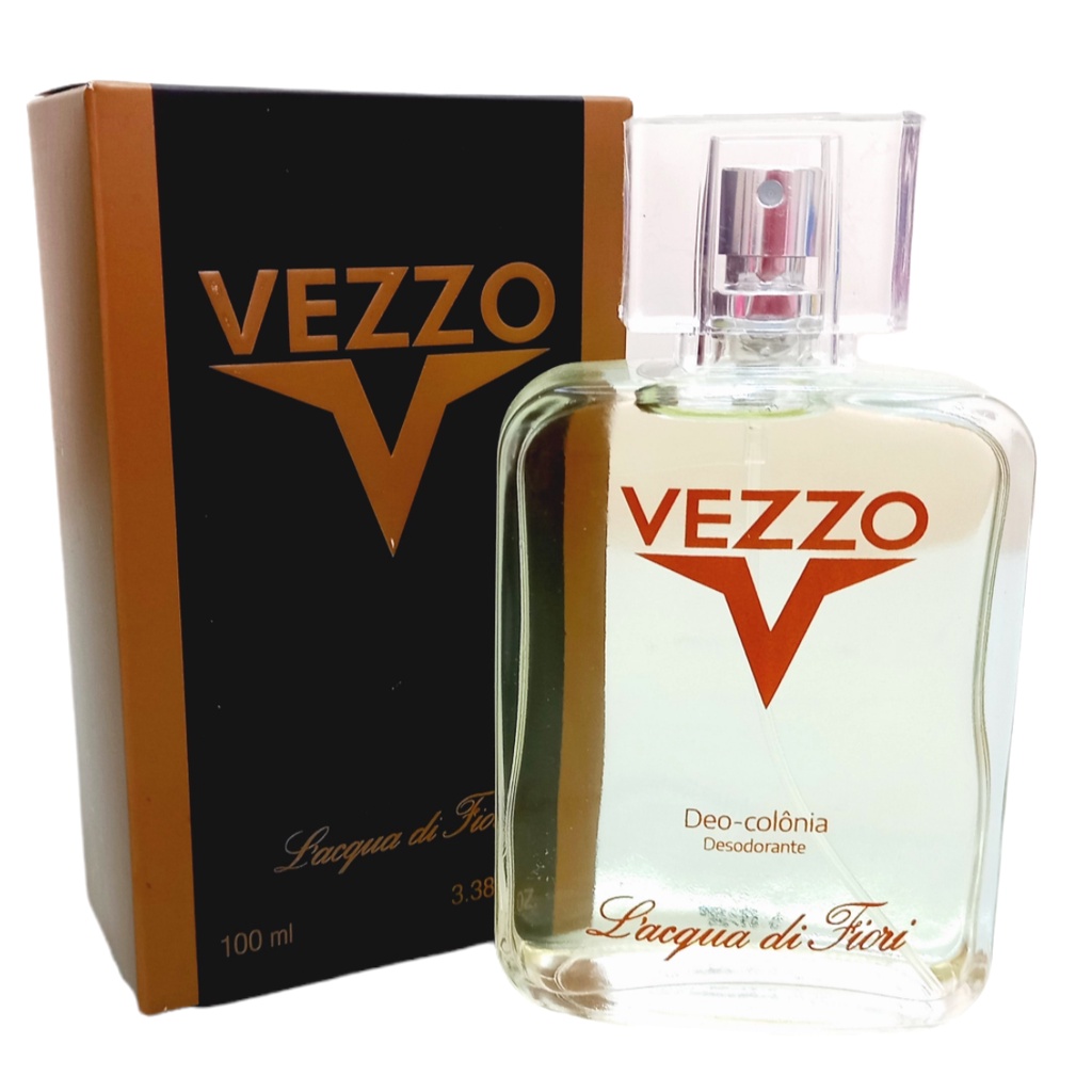 Perfume Vezzo 100mL Lacqua Di Fiori Masculino Clássico Dos Anos 90 Elegante E Sofisticado