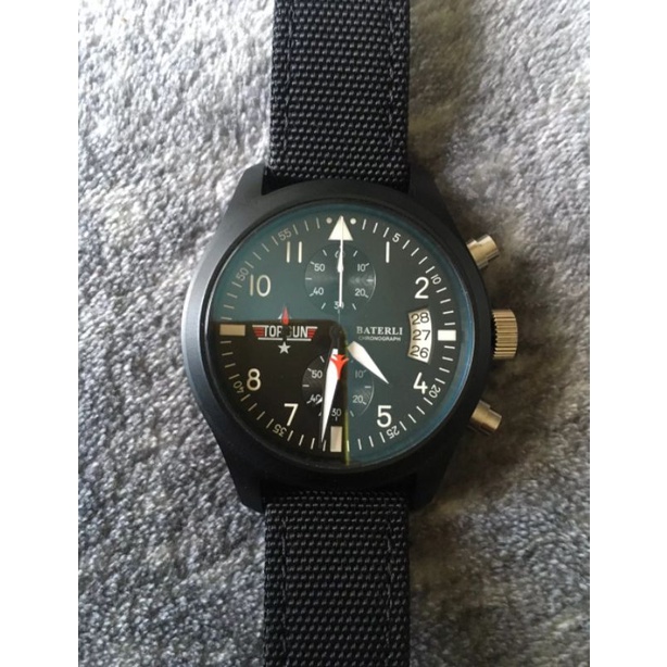 relogio top gun baterli
