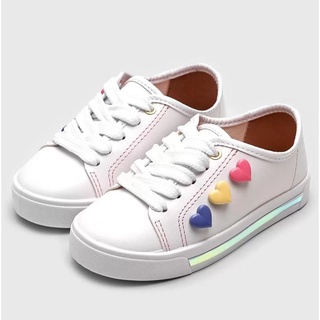 Tênis Menina Corações Colorido Casual Molekinha 2524.333 em Oferta na Shopee