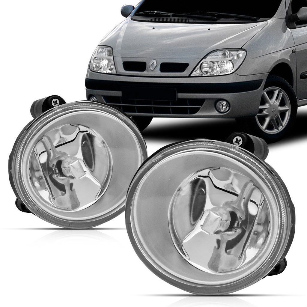 Farol Milha Auxiliar Scenic Megane 00 01 2002 2003 2004 2005 2006 2007 2008 2009 2010 2011 Liso em Oferta na Shopee