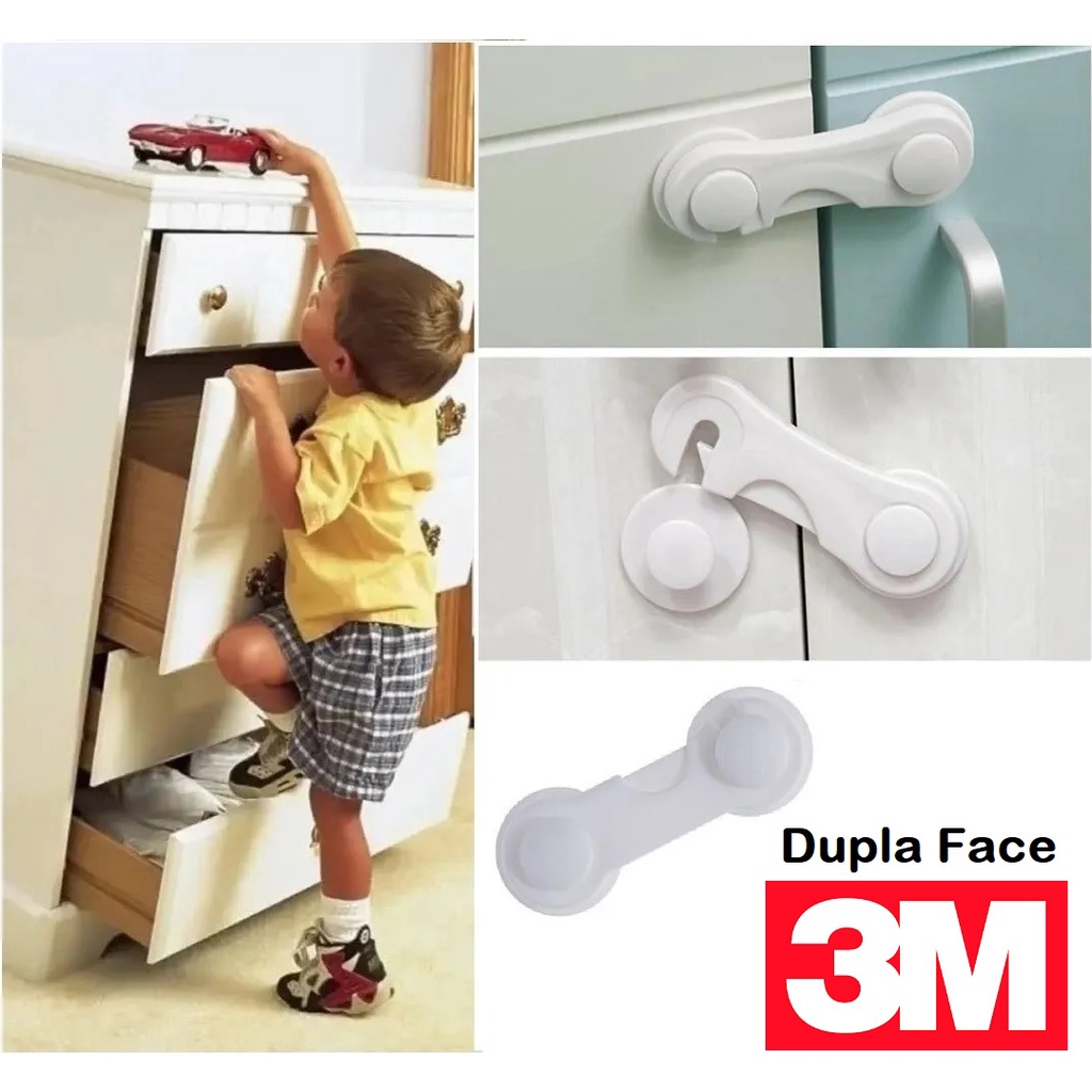 Kit 8 Travas Para Gaveta Porta Armário Segurança Bebê - Opção de cores em Oferta na Shopee