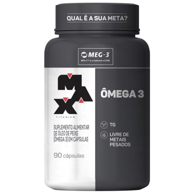 Ômega 3 - 90 Cápsulas - Max Titanium - Óleo de Peixe