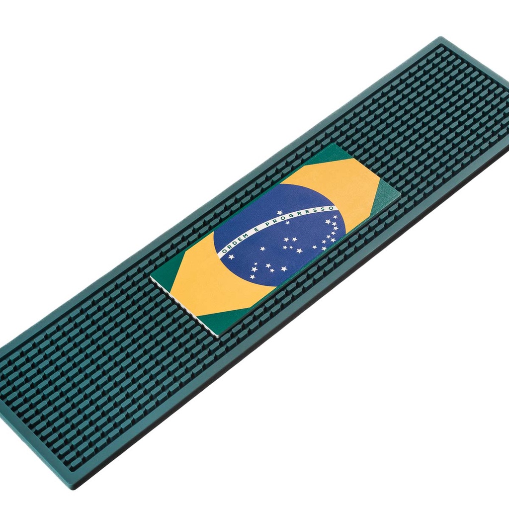 Bar Mat 50X12cm Brasil Copa Do Mundo Seleção Brasileira Decorativo Retém Líquido Porta Copo - Lootus
