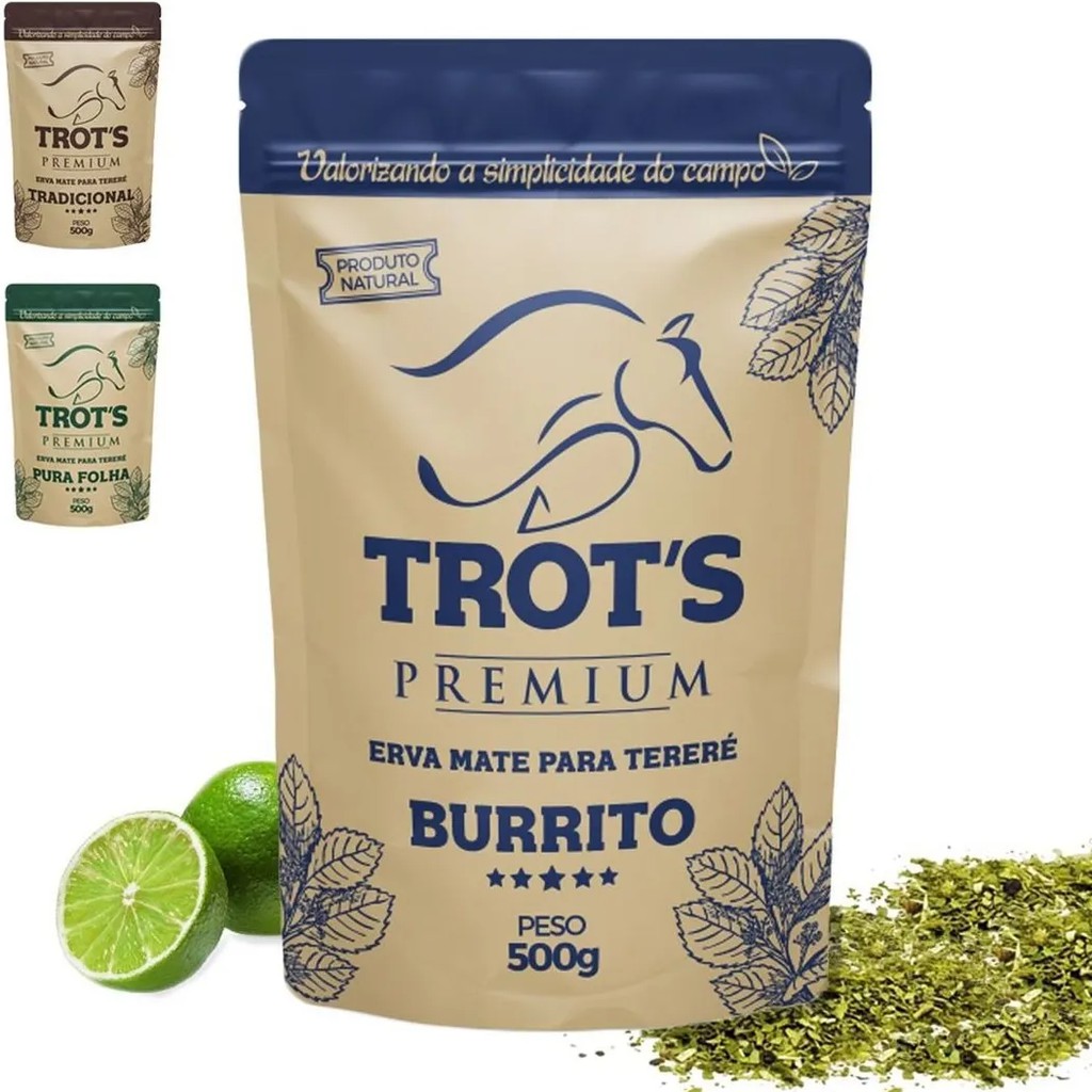 Erva Mate Terere Trots Premium Sabor Burrito 500g