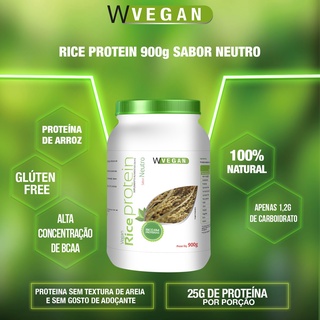 Rice Protein 660g Sem Sabor Neutro WVegan Proteina de Arroz 660 gramas ...