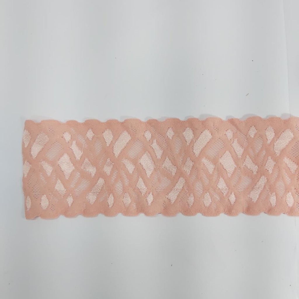 Renda Elástica 8,5cm Salmão o metro 12001 001 - 392Q3