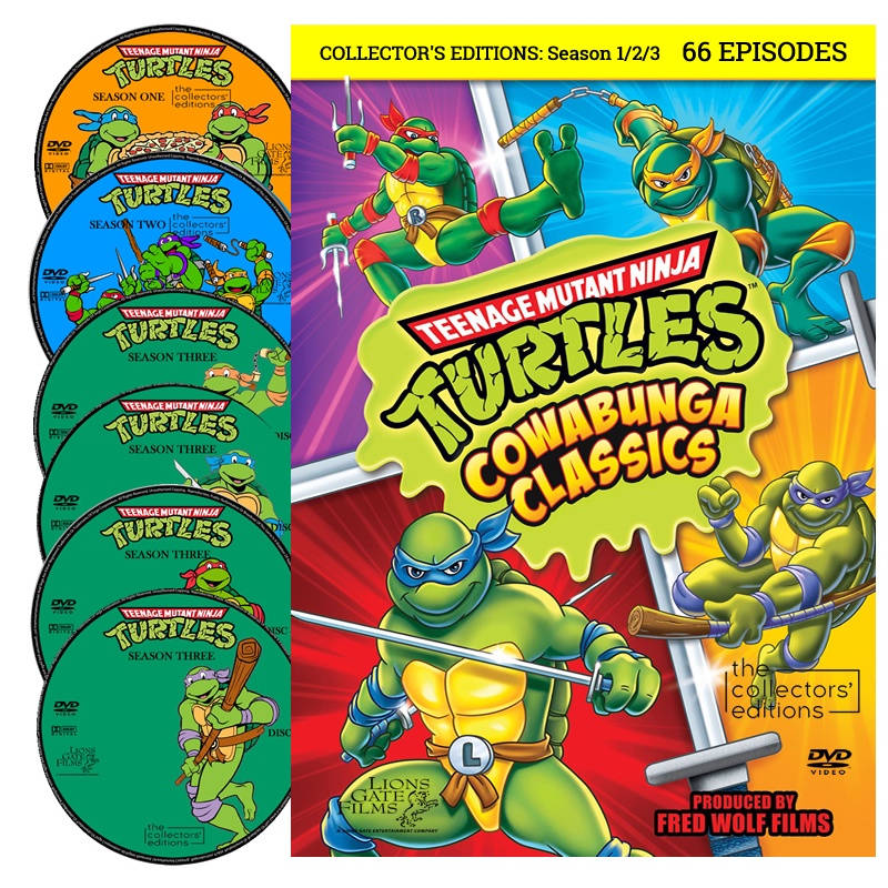 Dvd - Série As Tartarugas Ninjas 1987 Coletânea desenho clássico