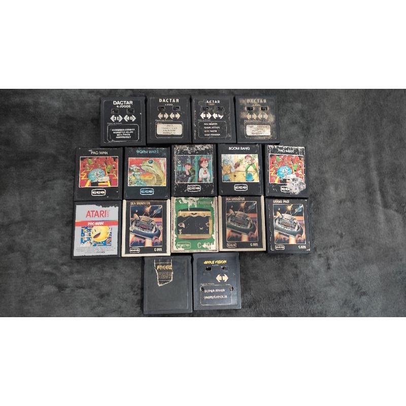 jogos cartucho fita  atari cce dactar polivox dismac nacional
