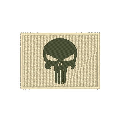 Patch Bandeira Bordado Justiceiro Punisher Velcro ou termocolante