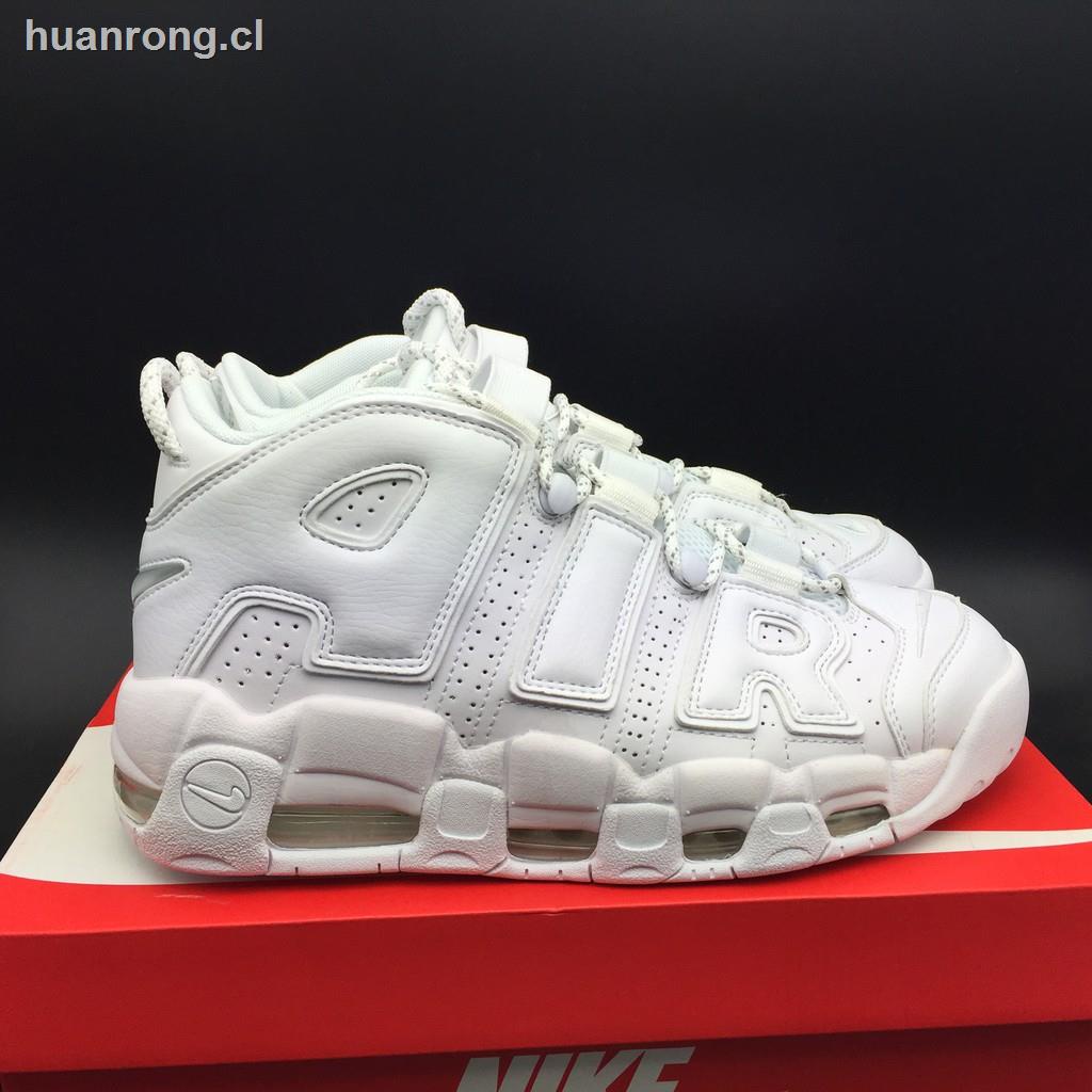 nike air more uptempo triple white