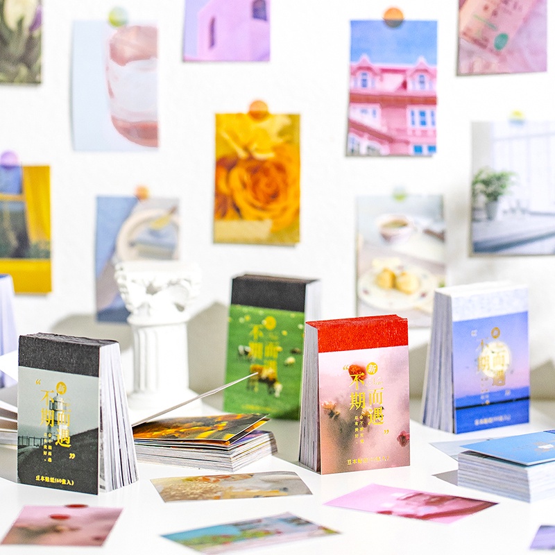 Jiyuu 60pcs/pack Ins Washi Sticker Mini Book Decorr Junk Diário DIY ...