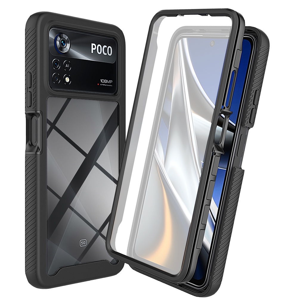 POCO X4 Pro 5G Capa Protetora De Tela Incorporada/Cristal/Transparente/Proteção Completa-Body/Anti-Impacto/Borracha Para Xiaomi/M4/5G/X3/NFC/M3 em Oferta na Shopee
