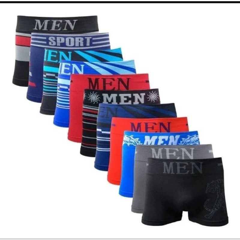 Cuecas Box Boxer microfibra sem costura Tam M . G.