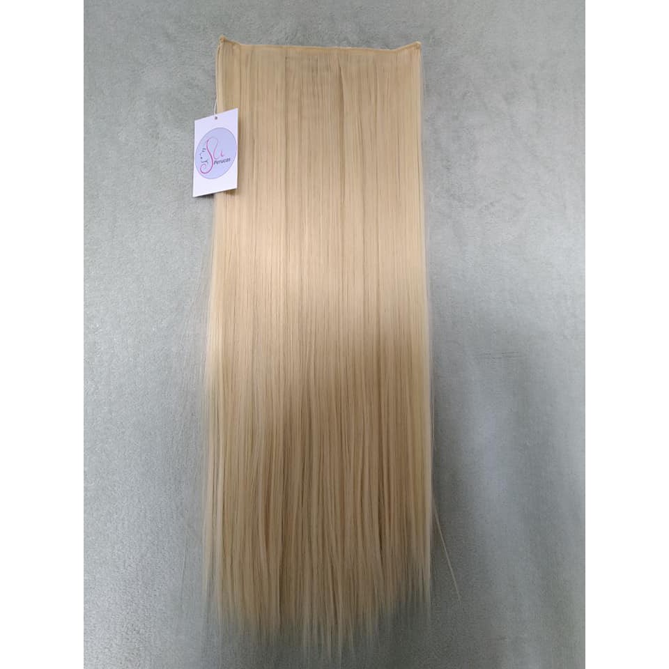 Cabelo, Aplique, megahair, super, 80cm, Tic Tac, LOIRO,  preto, castanho, marsala, loiro mel, dentico Ao Humano, 80 Cm