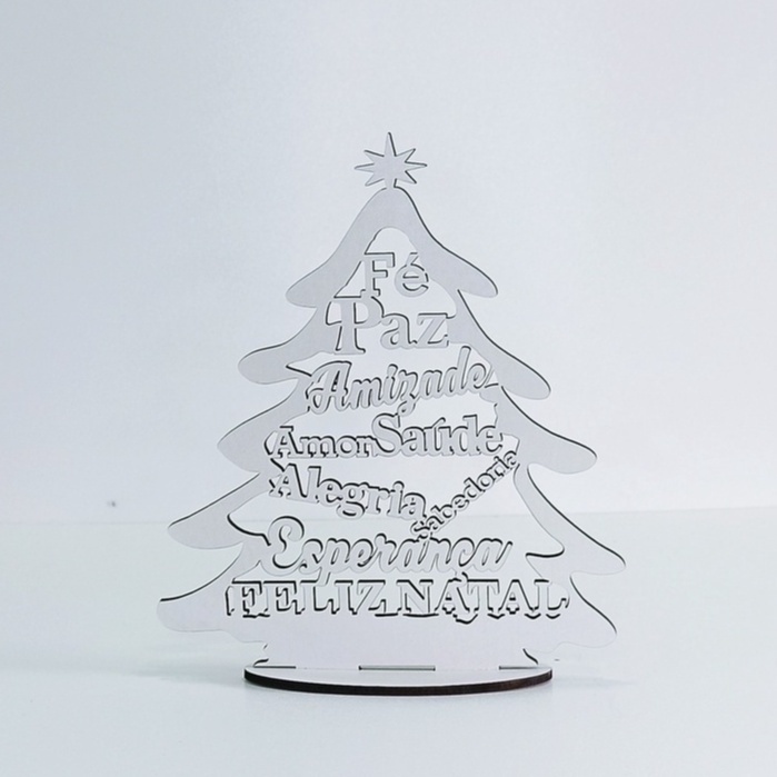 Árvore de Natal com palavras positivas - KIT 15 unidades, mdf cru sem  pintura | Shopee Brasil