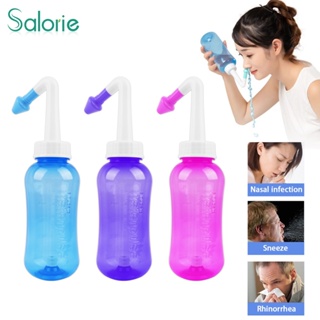 Salorie Adulto Criança Lavagem Nasal Limpador Neti Pot Rinse Evite Sinusite 300/500ML em Oferta na Shopee