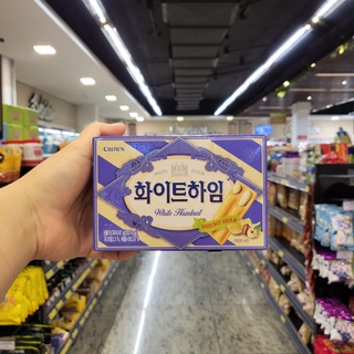 Biscoito Coreano Crown White Heim Hazelnut 47g
