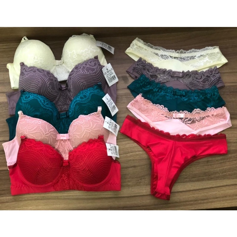 KIT 7 CONJUNTOS DE LINGERIE LUXO