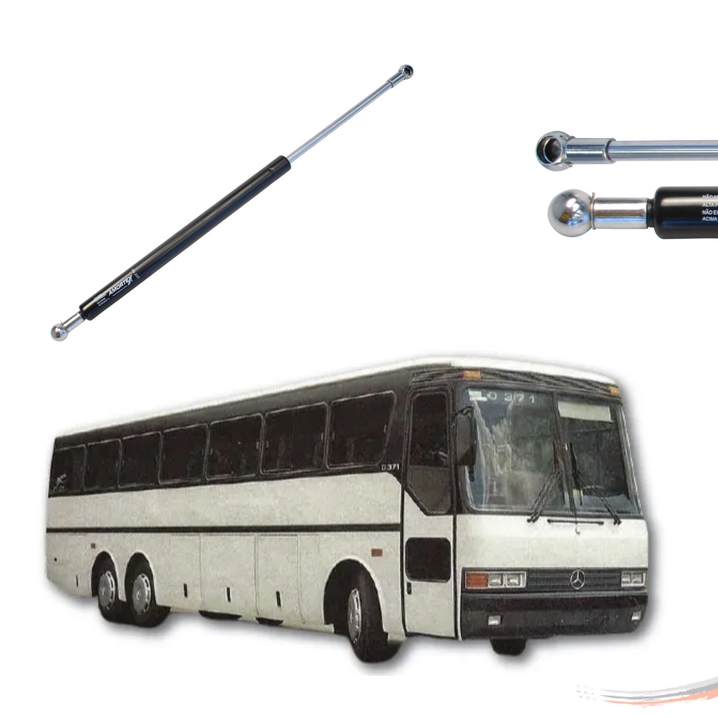Amortecedor Tampa Do Motor / bagageiro Mercedes Ônibus O-371