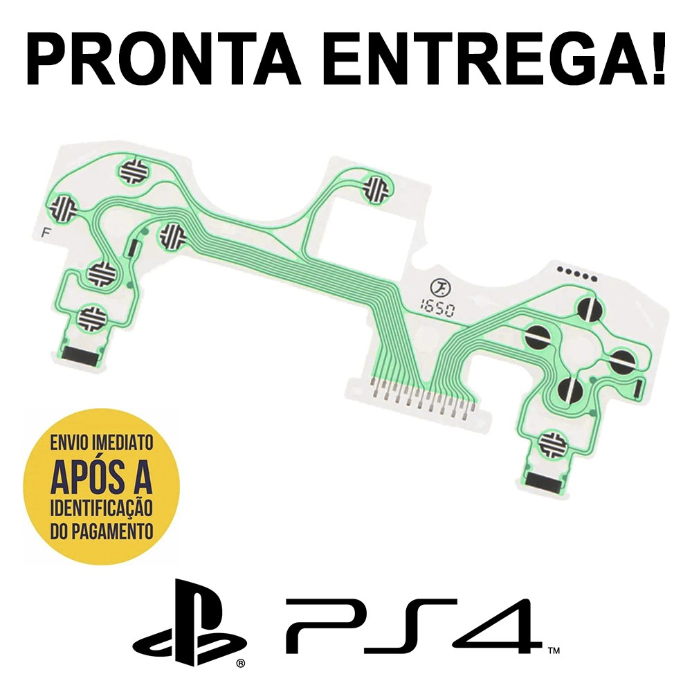 Película Condutiva Ps4 Controle Jds Jdm 040 Pro Alps Nova!