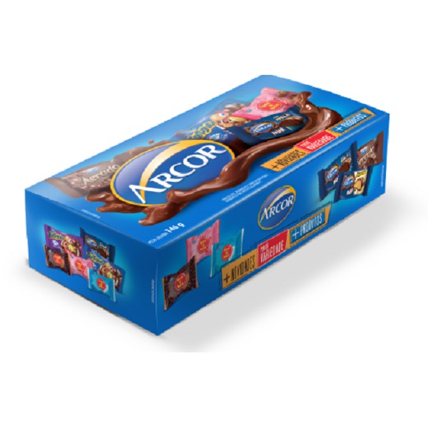 Chocolate Arcor Caixa Com 166 Gramas Bombons Variados Delícia Oferta