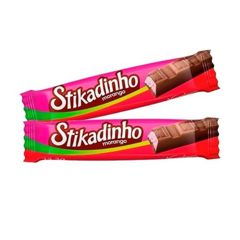 Barra De Chocolate Stikadinho 12 3g Shopee Brasil