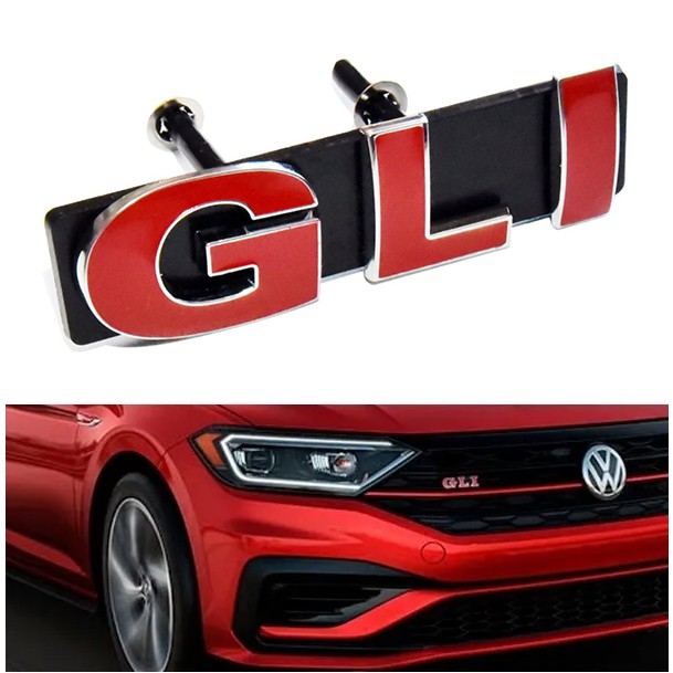 Emblema Volkswagen Gli Grade Dianteira Acessórios Vw Jetta Gli Tsi Gol Abs Top Maior Qualidade