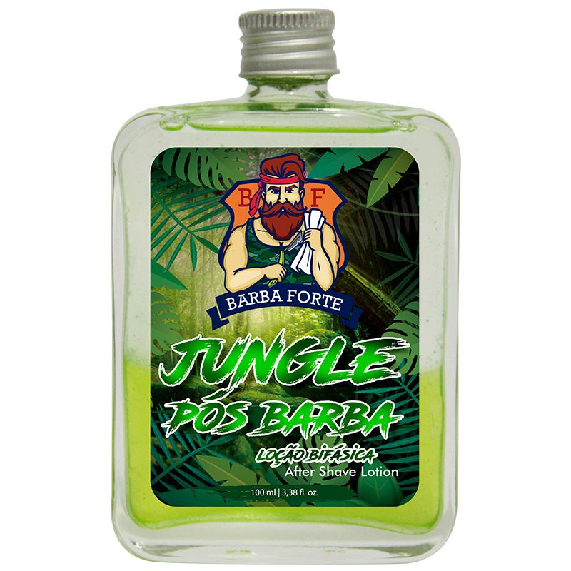 Loção Bifásica Mentolada Pós Barba Jungle Barba Forte 100 ml