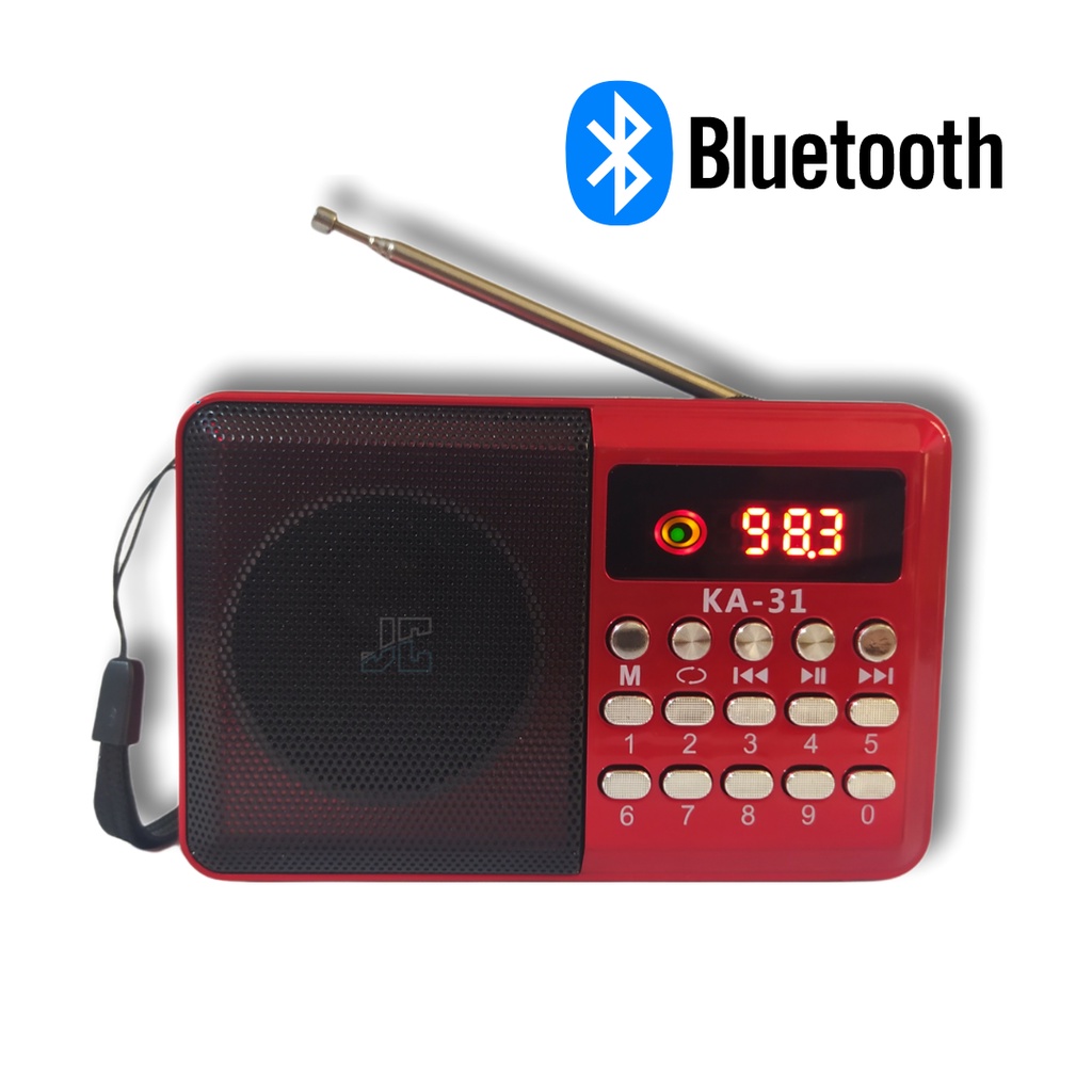 Radio de Bolso Fm Digital Portátil Bluetooth Recarregável