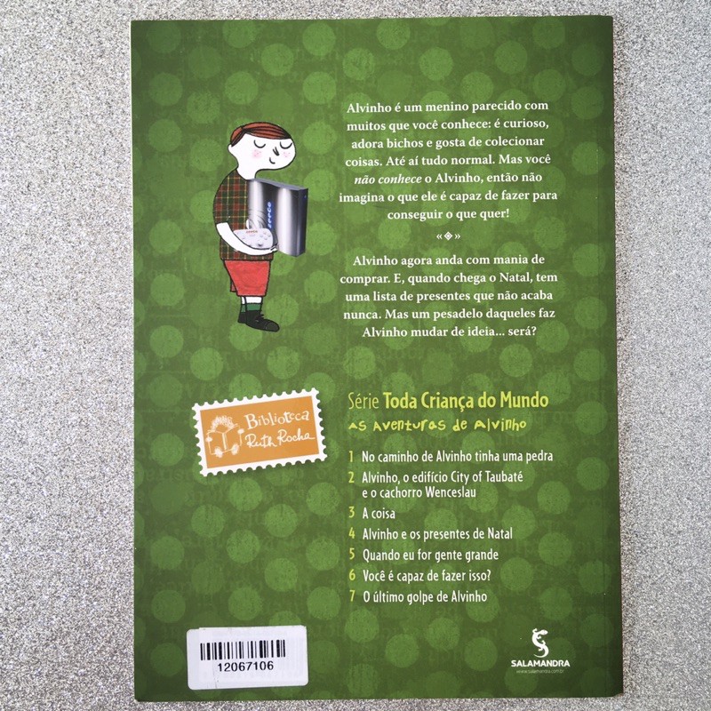 Livro Alvinho e os presentes de Natal. Ruth Rocha | Com cartela de adesivos  | Shopee Brasil