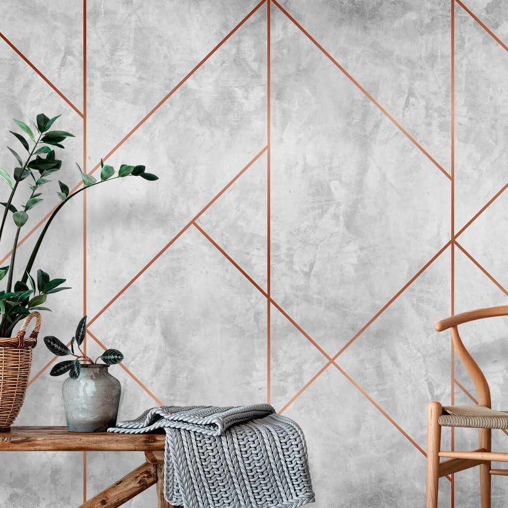 Papel de Parede Personalizado Cimento Queimado Bronze lavável em Oferta na Shopee