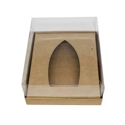 Caixa Barca Chocolate G 20,5x17x6,5 Kraft 5un - ASSK Rizzo