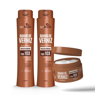 Kit Capilar Banho de Verniz Mahair - 3 itens ** em Oferta na Shopee