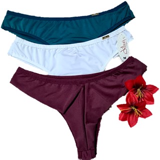 Calcinha Fio Dental Kit/ 10 pçs. Fio Duplo em Oferta na Shopee