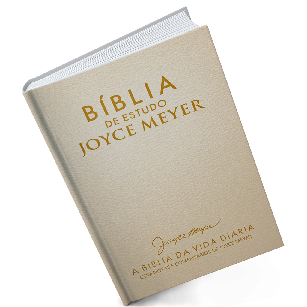 Bíblia de estudo Joyce Meyer - Letra Grande Dourada
