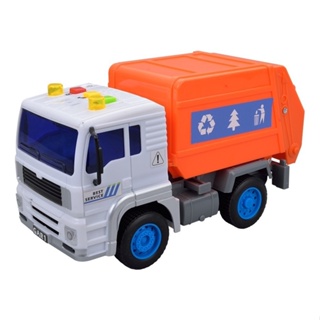 Caminhao Carro Friccao Coleta De Lixo Laranja - 5699 em Oferta na Shopee