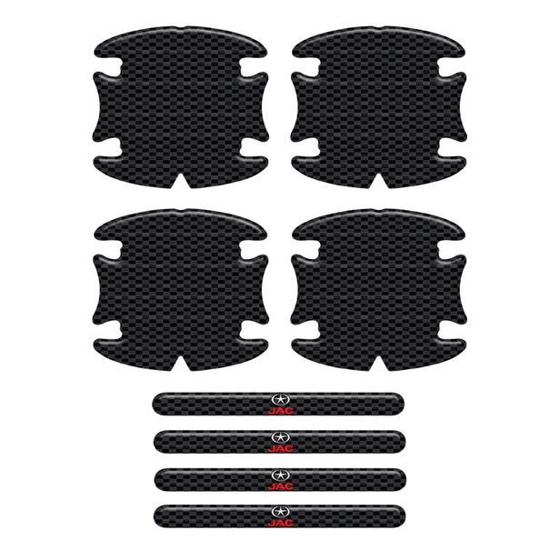 Adesivos Protetor Macaneta Jac J3 T40 Carbono Preto Resinado