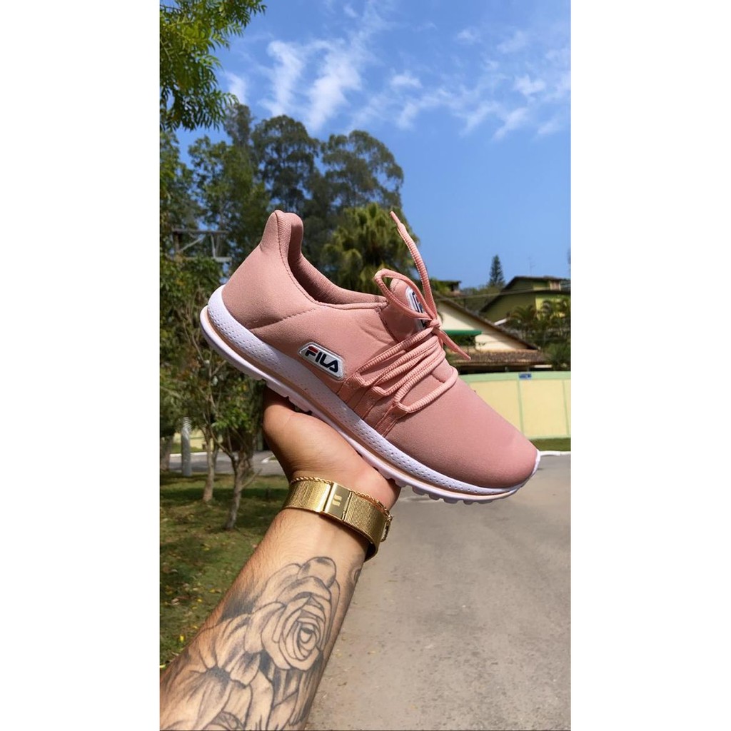 tenis fila cor nude