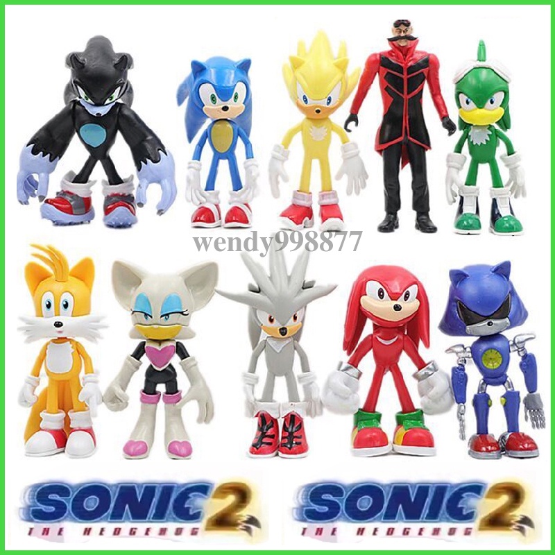 Boneco Articulado - 10 cm - Sonic O Filme 2 - Tails - Candide - Ri Happy