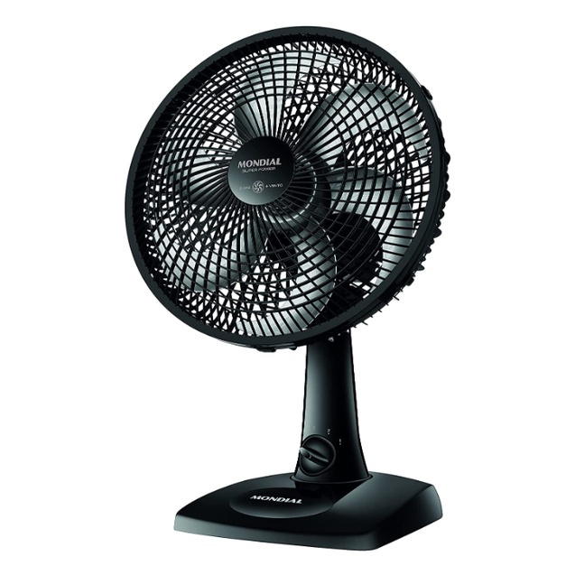 Ventilador de Mesa 30cm Mondial Super Power VSP-30-B 6 Pás 3 Velocidades Preto