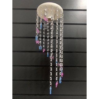 lustre espiral cristal acrílico laço e coroas quarto de menino e menina unissex crianças