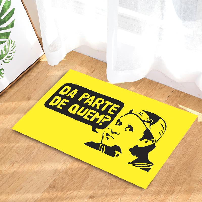 Tapete capacho para porta de entrada - Kiko da parte de quem? Chaves