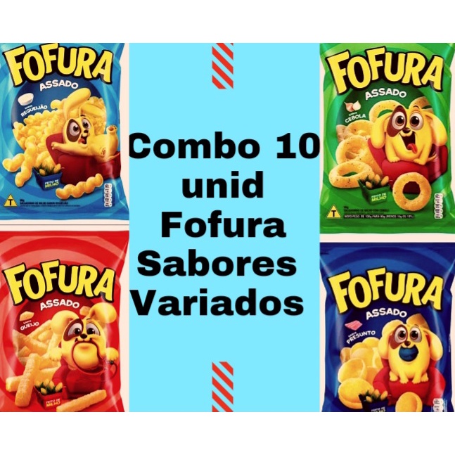 Kit Salgadinho Fofura Sabores Variados G Shopee Brasil